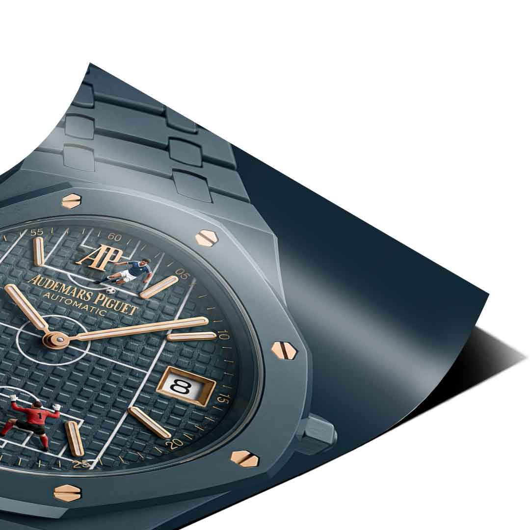 Luxury Timepiece – Football Poster Eckdetail 2