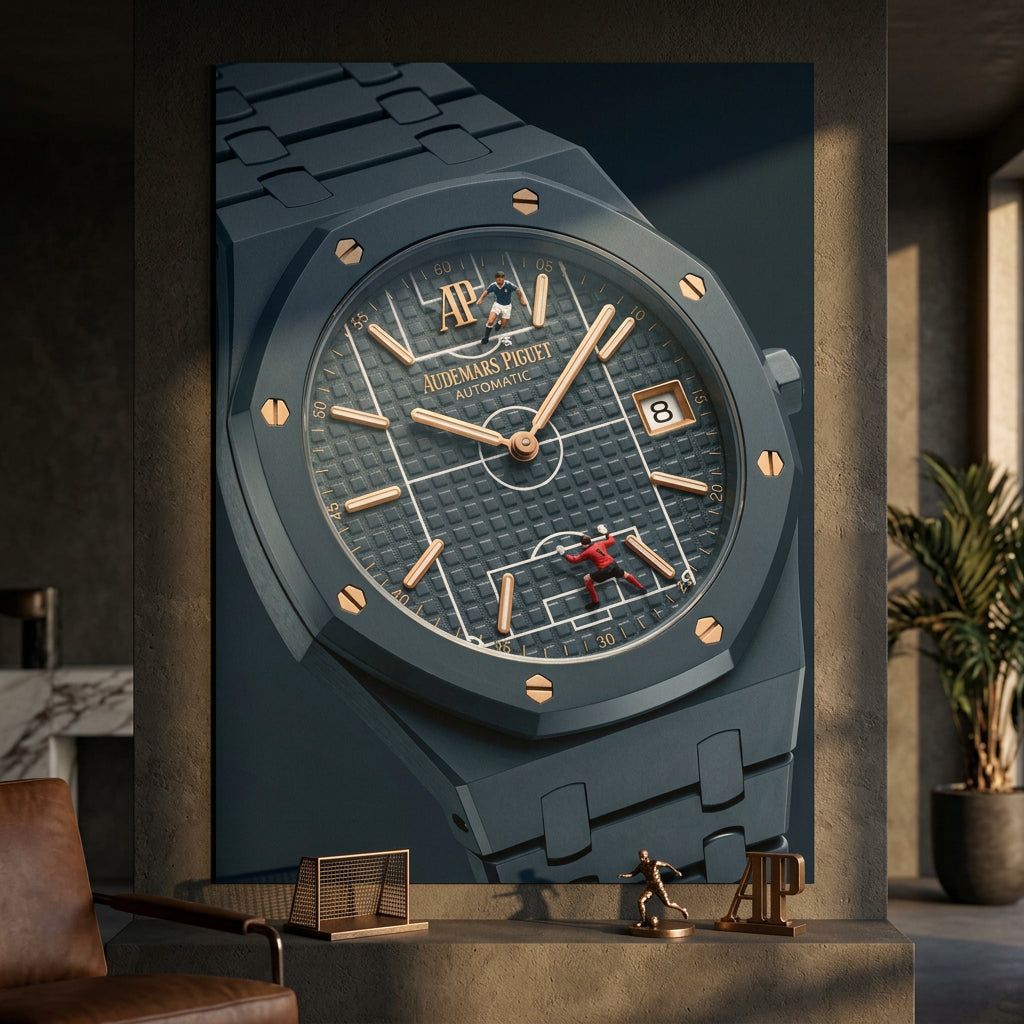 Luxury Timepiece – Football Poster im Raum