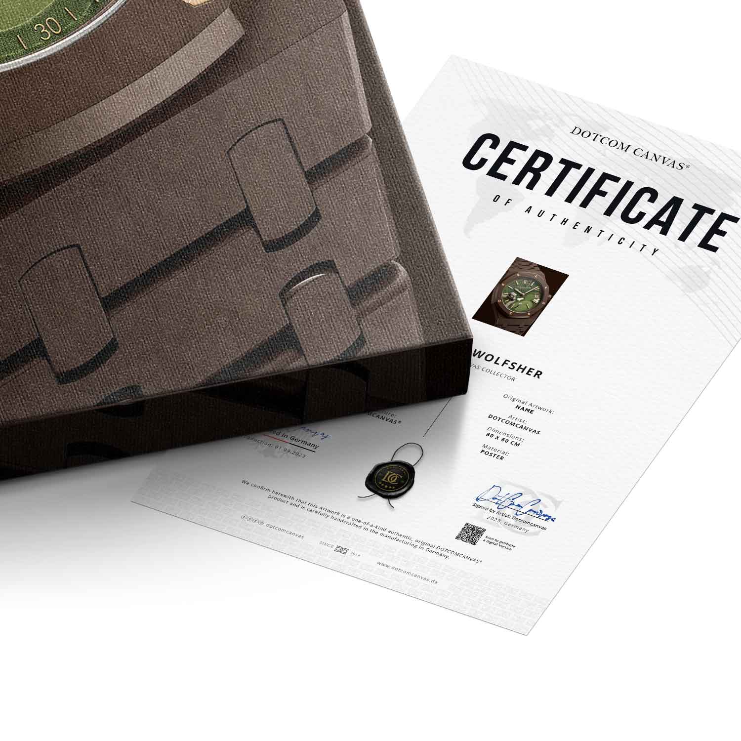 Luxury Timepiece – Golf Echtheitszertifikat