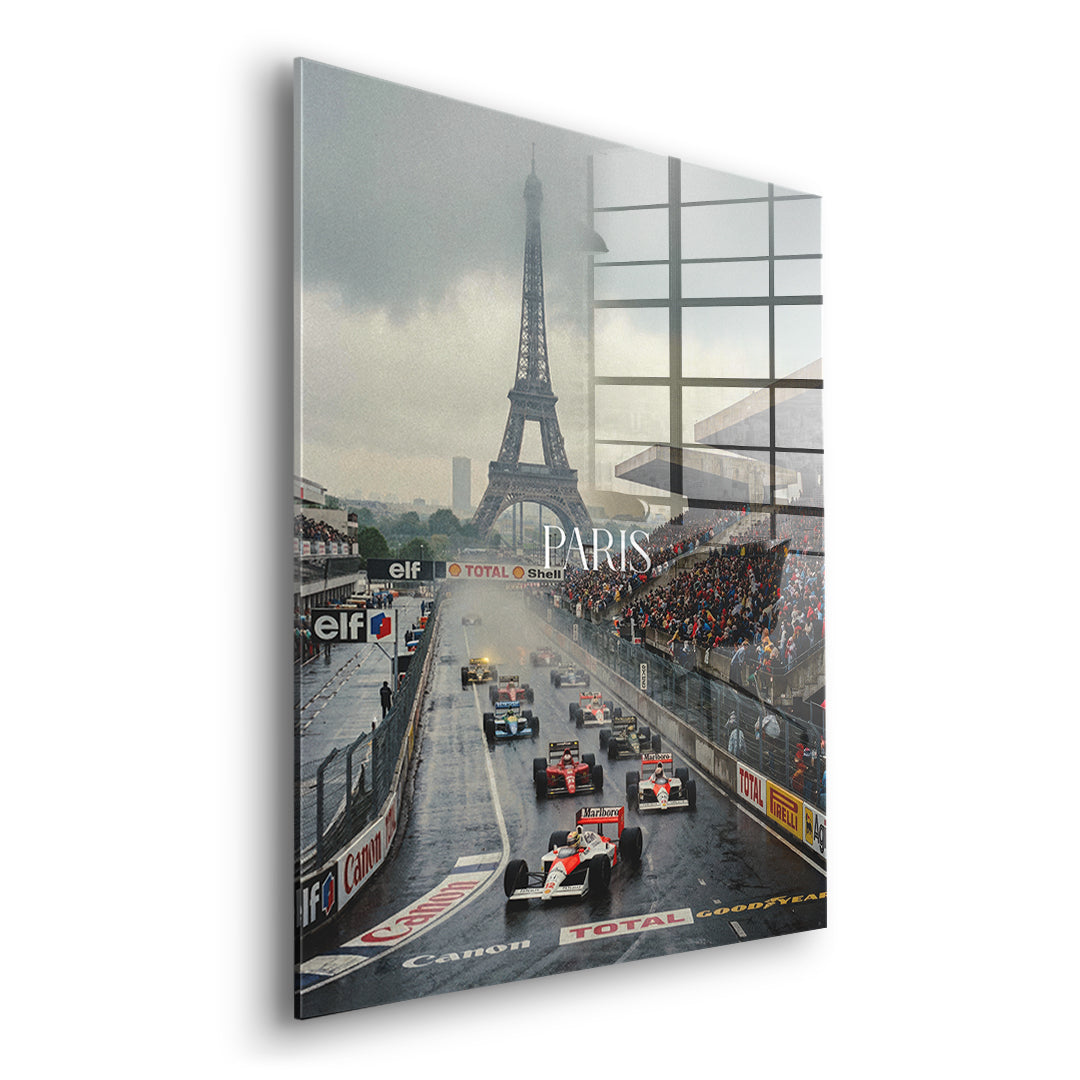 Paris F1 Acrylglas - Seitenansicht ohne Rahmen