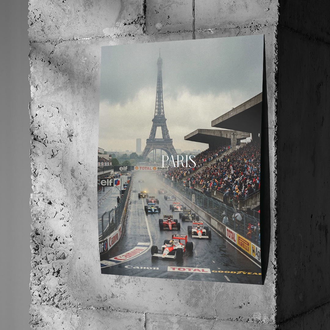 Paris F1 Poster - Wand