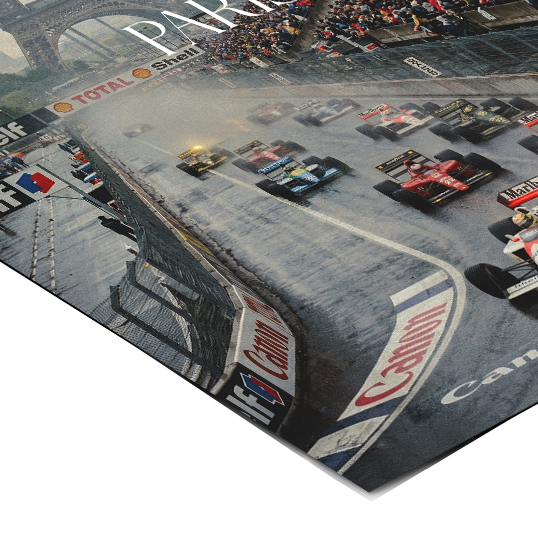 Paris F1 Poster - Eckdetail
