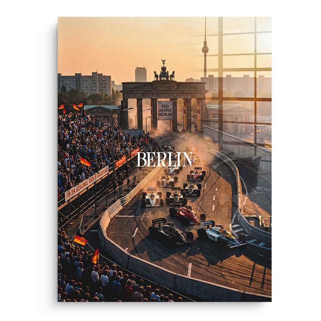 DOTCOMCANVAS Berlin F1 Acrylglasbild Vorderansicht ohne Rahmen