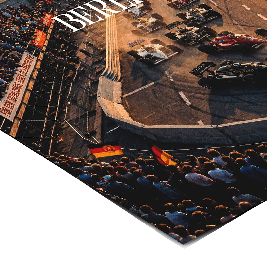 DOTCOMCANVAS Berlin F1 Poster Ecke Detail