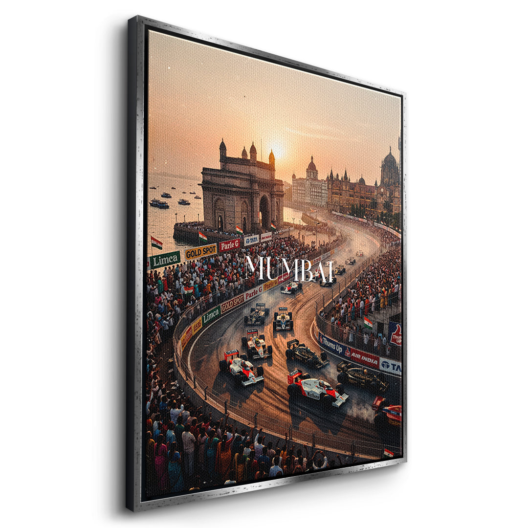 Mumbai F1 Seitenansicht Silberner Rahmen