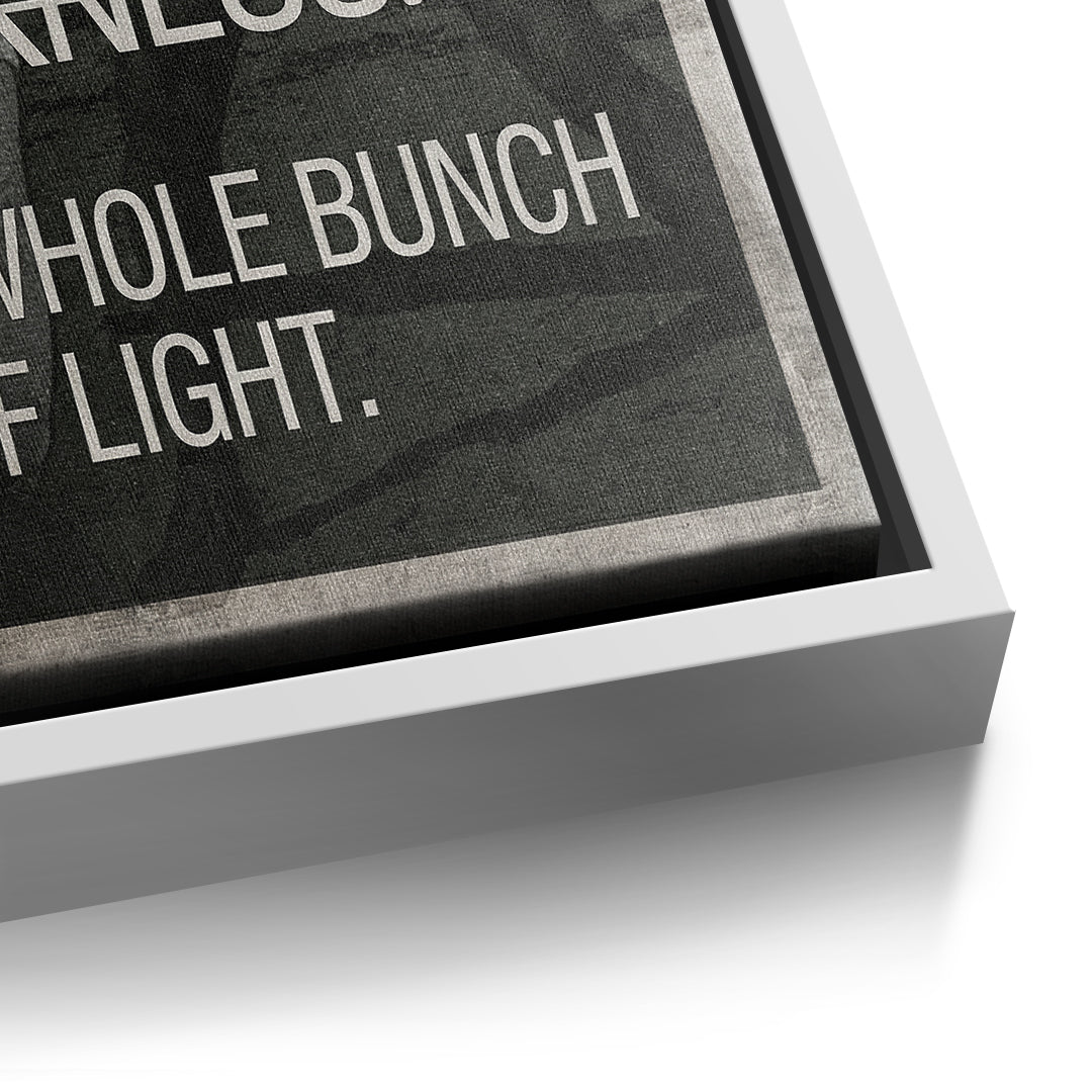 Goggins Mindset Canvas Detail White Frame