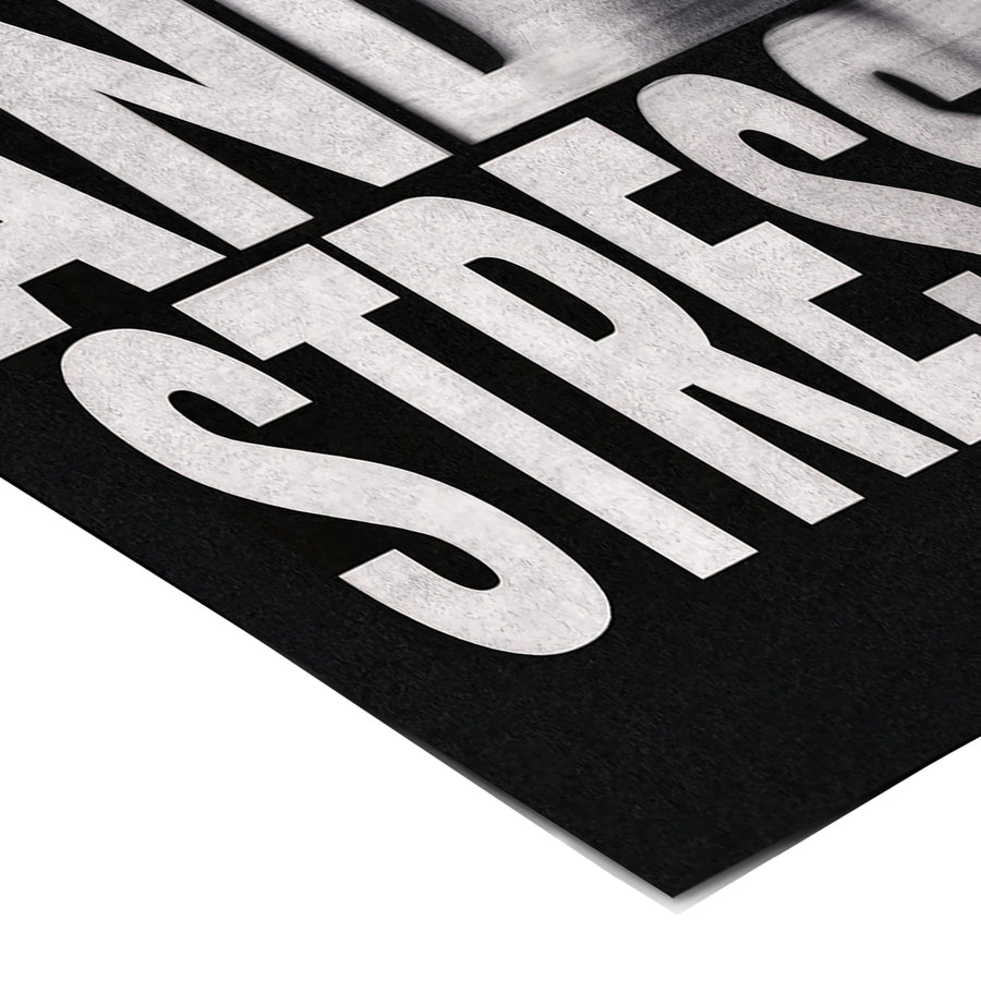 Rich and Stressed (Motion Blur) Poster Corner Detail