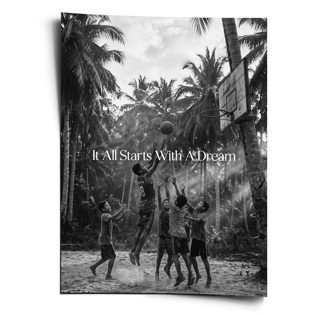 Dream Basketball Poster front S&W