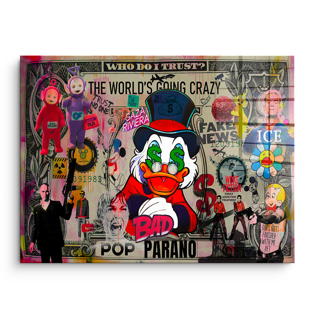 DOTCOMCANVAS FINAL POP PARANO Acrylglasbild Vorderansicht Ohne Rahmen