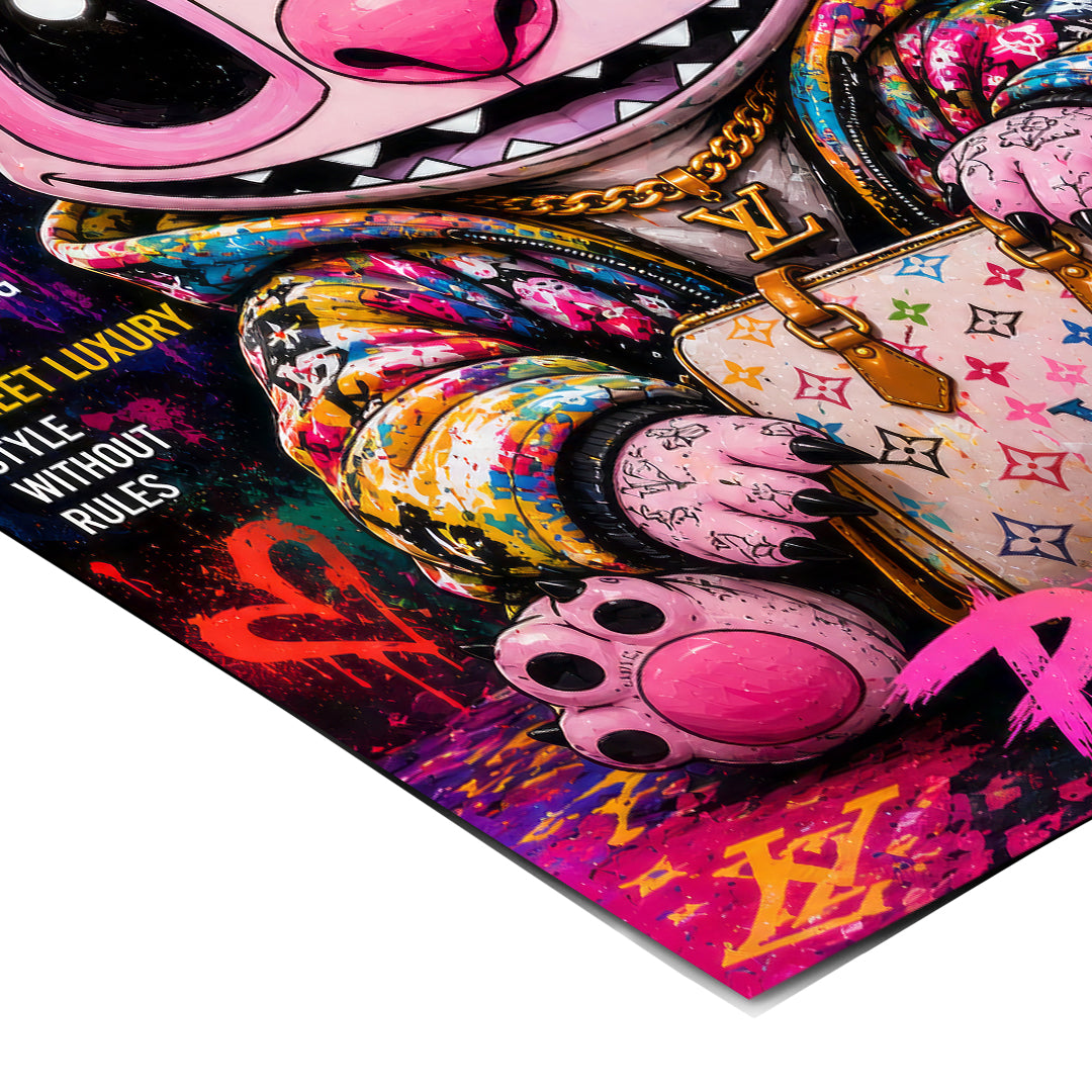 DOTCOMCANVAS Pop Luxe Poster Detailansicht Ecke