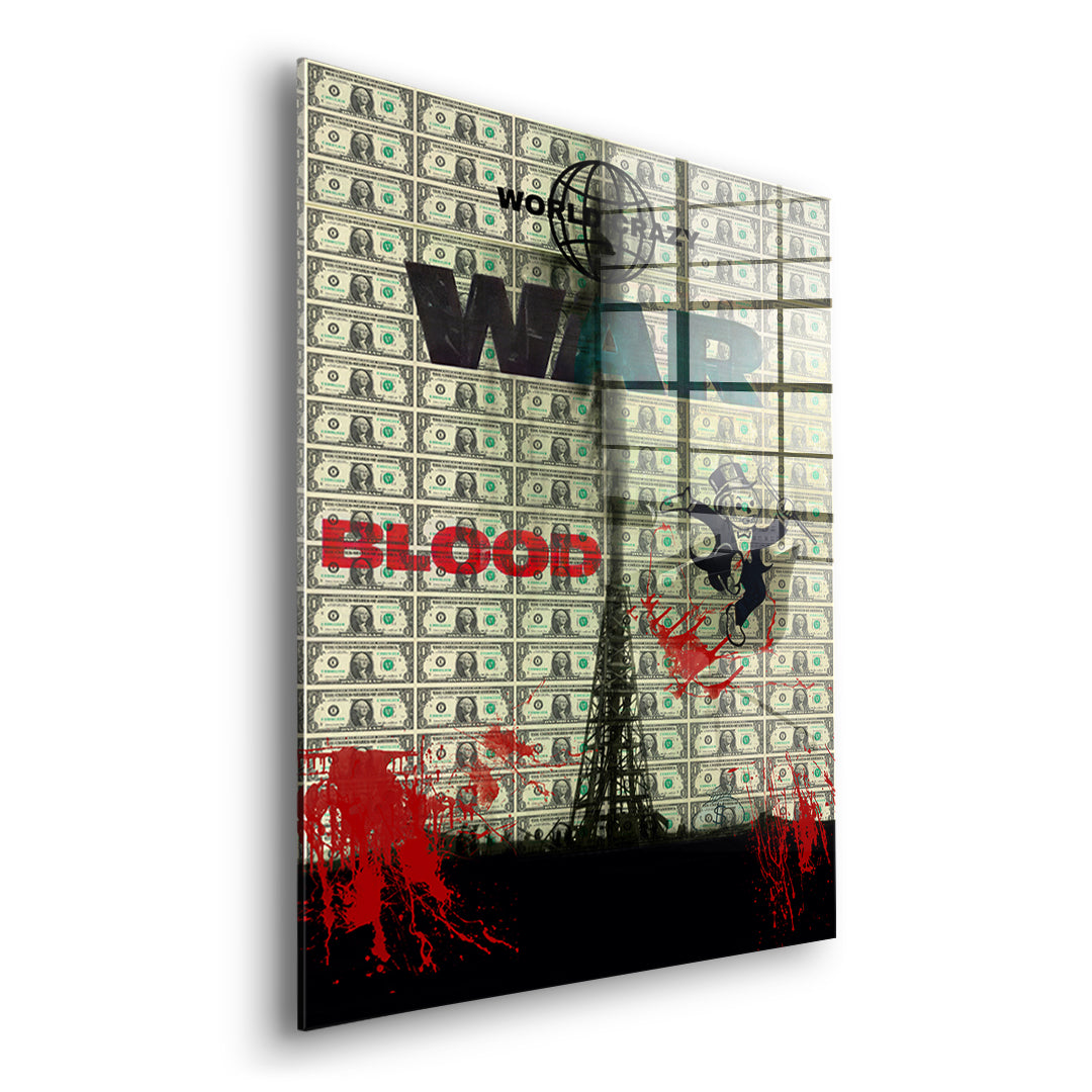 World Crazy Acrylglasbild Seitenansicht ohne Rahmen