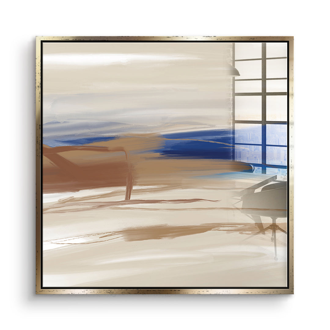 DOTCOMCANVAS A gentle after Acrylglasbild Vorderansicht goldener Rahmen
