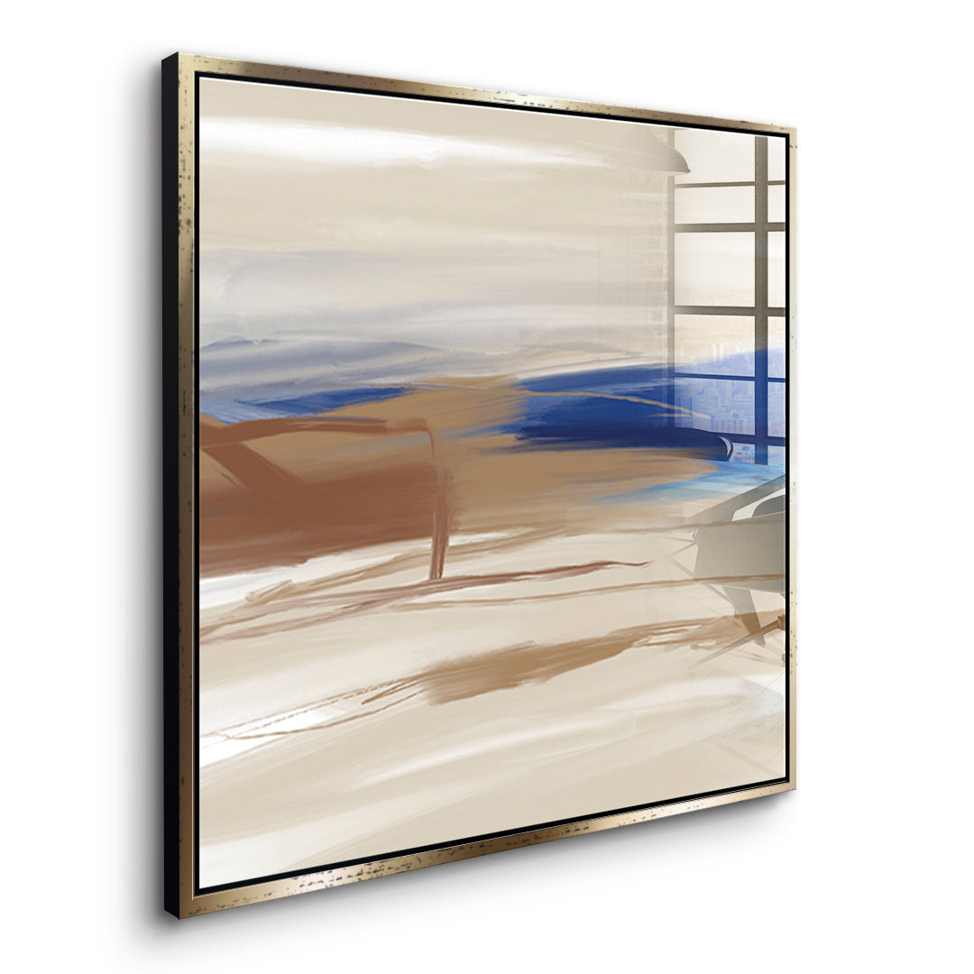 DOTCOMCANVAS A gentle after Acrylglasbild Seitenansicht goldener Rahmen