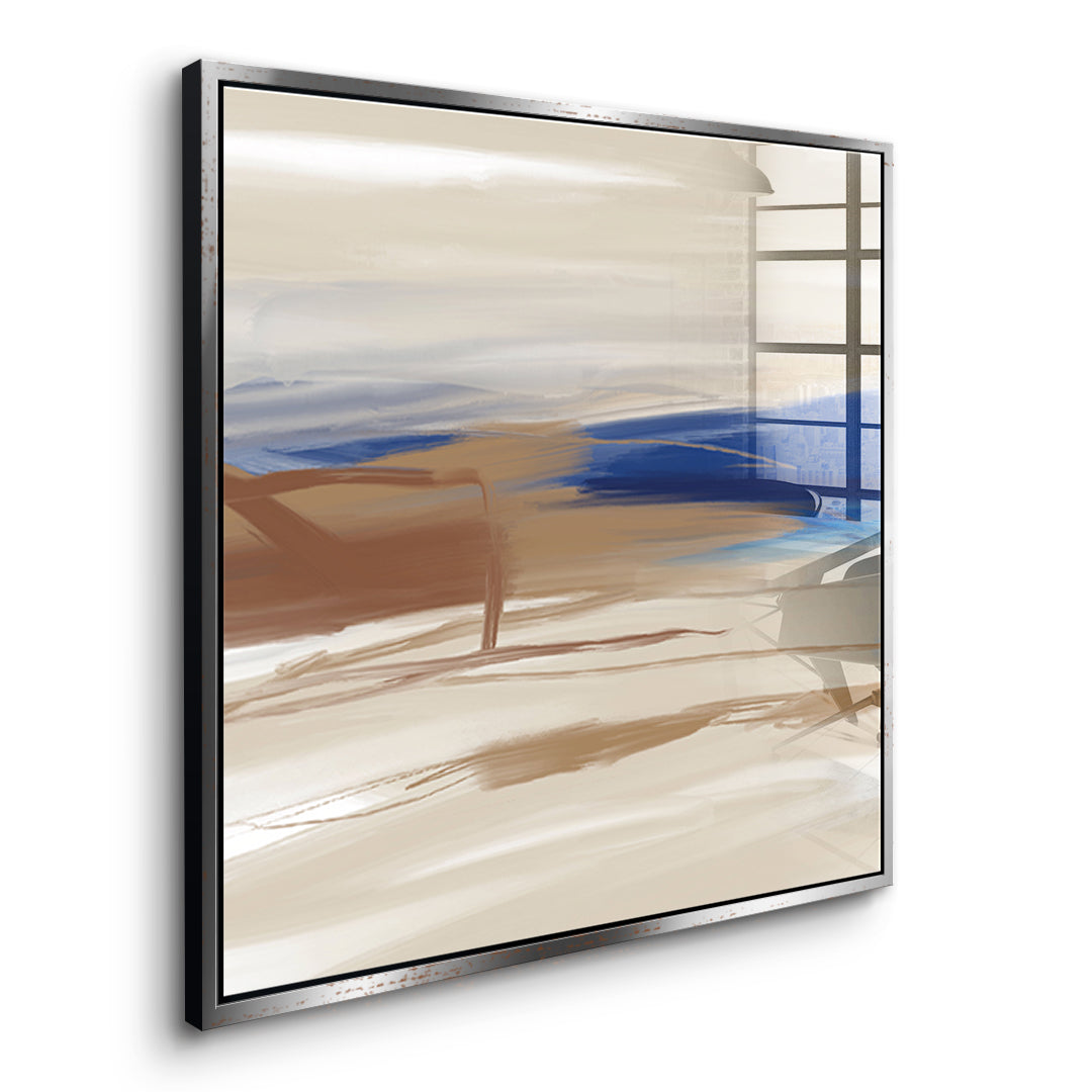 DOTCOMCANVAS A gentle after Acrylglasbild Seitenansicht silberner Rahmen
