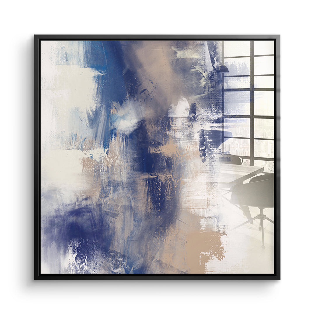 DOTCOMCANVAS A pause that breathed Acrylglasbild Vorderansicht schwarzer Rahmen