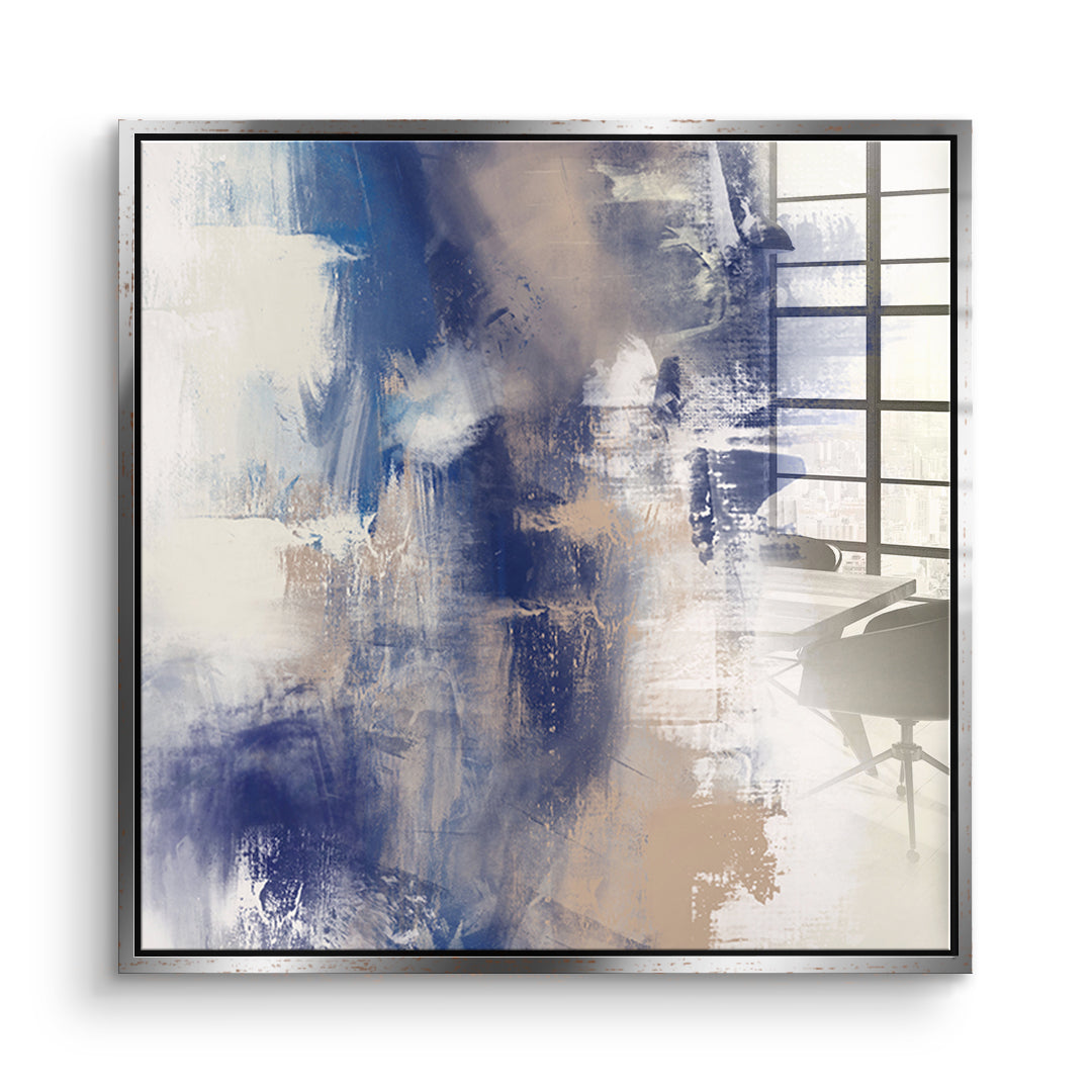 DOTCOMCANVAS A pause that breathed Acrylglasbild Vorderansicht silberner Rahmen