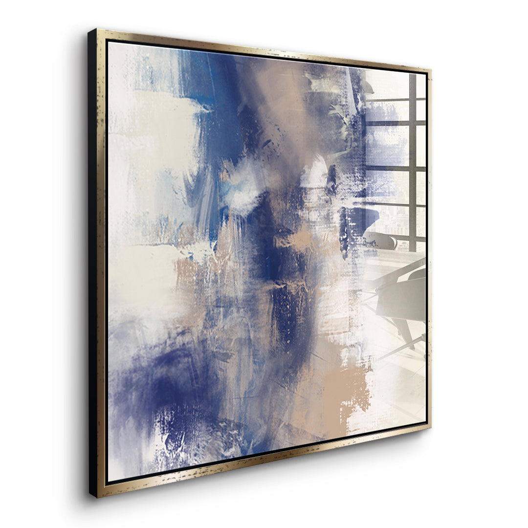 DOTCOMCANVAS A pause that breathed Acrylglasbild Seitenansicht goldener Rahmen