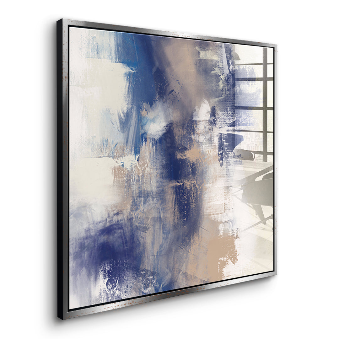 DOTCOMCANVAS A pause that breathed Acrylglasbild Seitenansicht silberner Rahmen