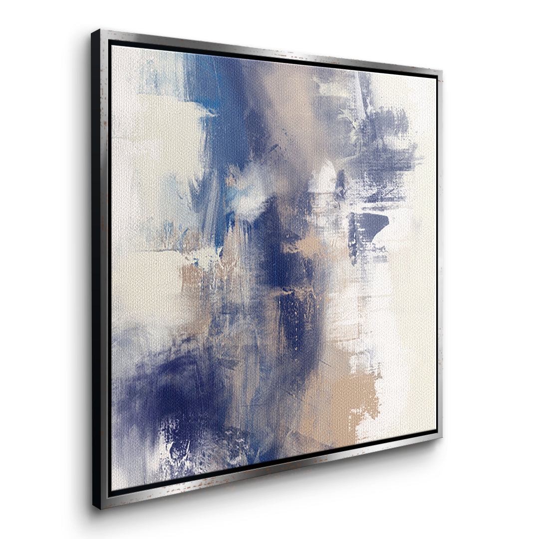 DOTCOMCANVAS A pause that breathed Leinwandbild Seitenansicht silberner Rahmen