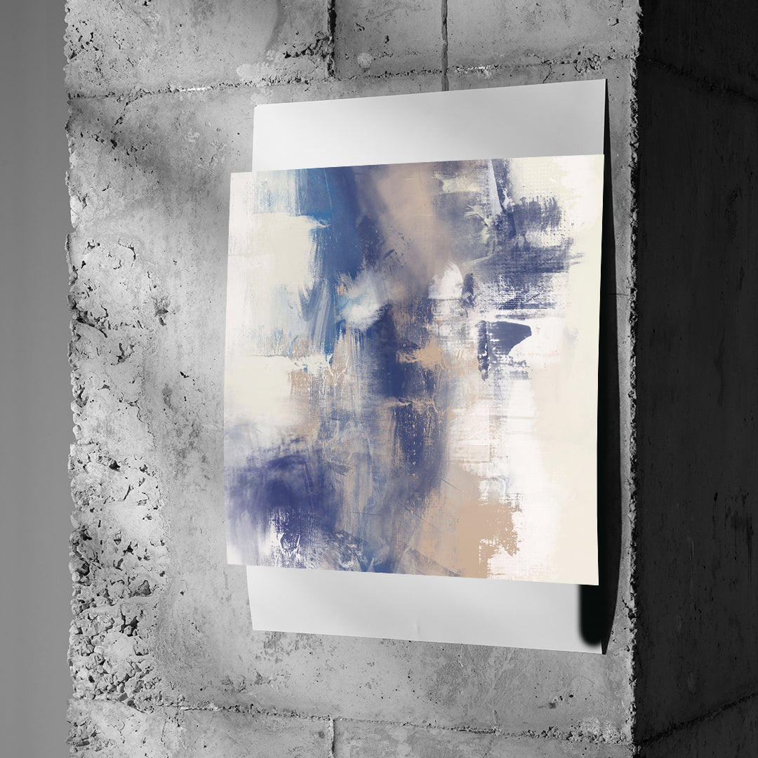 DOTCOMCANVAS A pause that breathed Poster an Betonwand