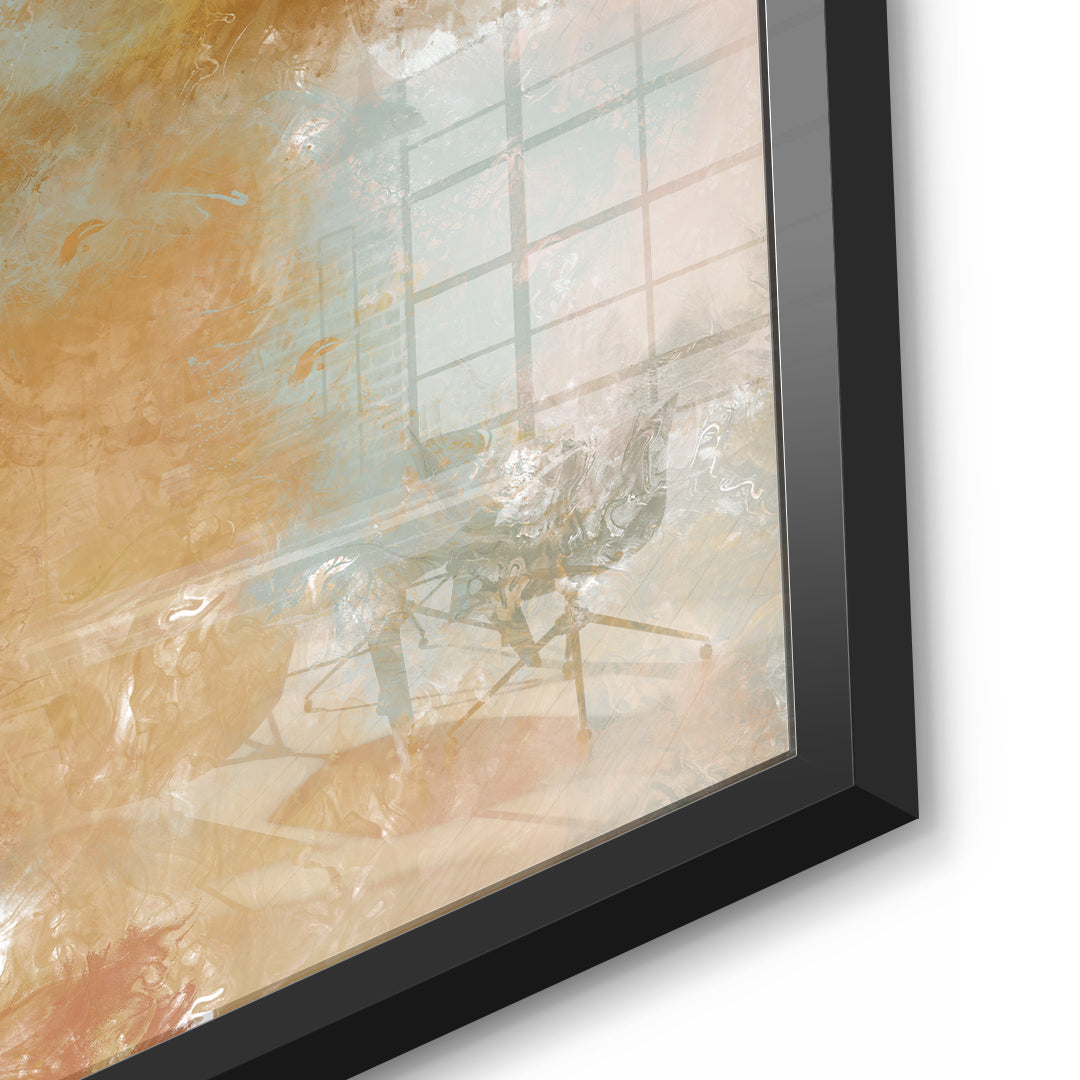 DOTCOMCANVAS A place unspoken Acrylglasbild Detailansicht schwarzer Rahmen