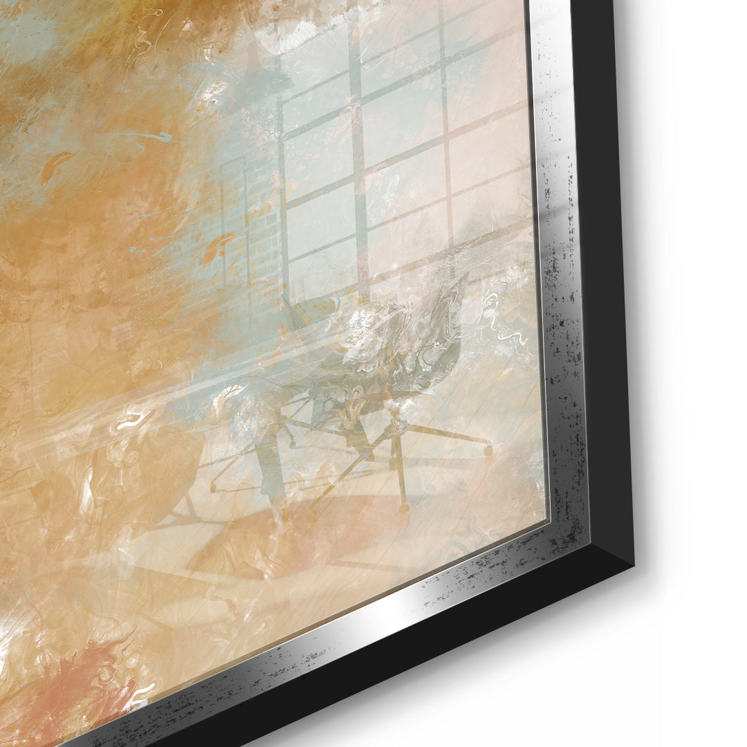 DOTCOMCANVAS A place unspoken Acrylglasbild Detailansicht silberner Rahmen