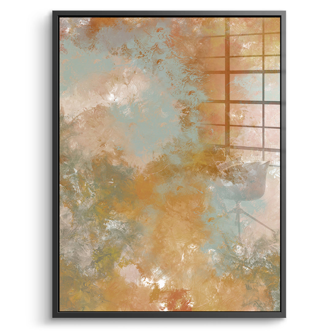 DOTCOMCANVAS A place unspoken Acrylglasbild Vorderansicht schwarzer Rahmen
