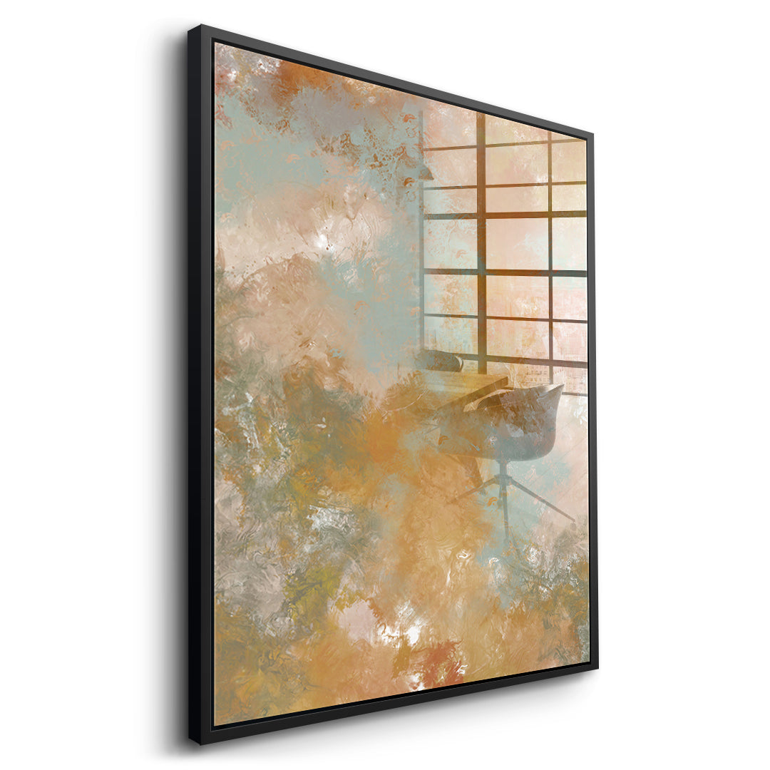 DOTCOMCANVAS A place unspoken Acrylglasbild Seitenansicht schwarzer Rahmen