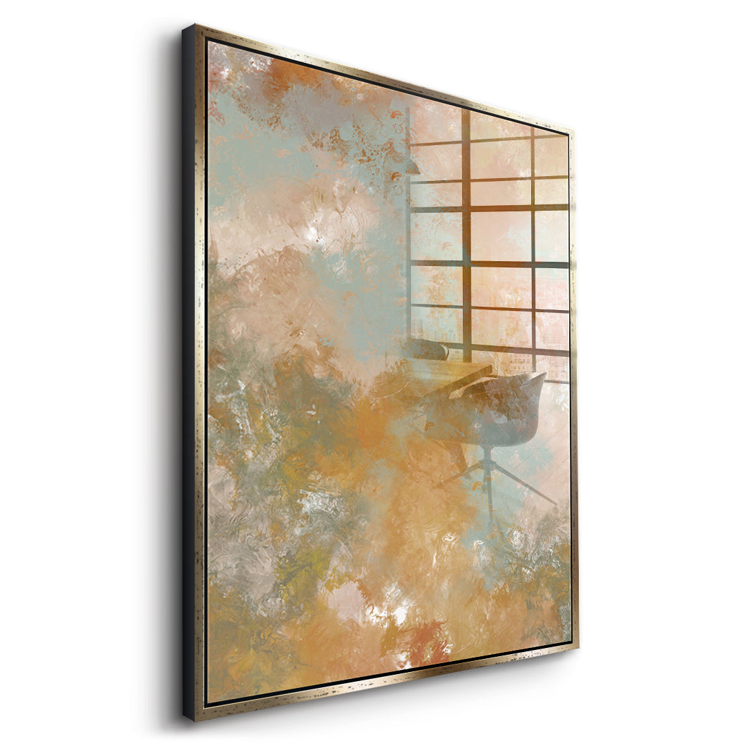 DOTCOMCANVAS A place unspoken Acrylglasbild Seitenansicht goldener Rahmen