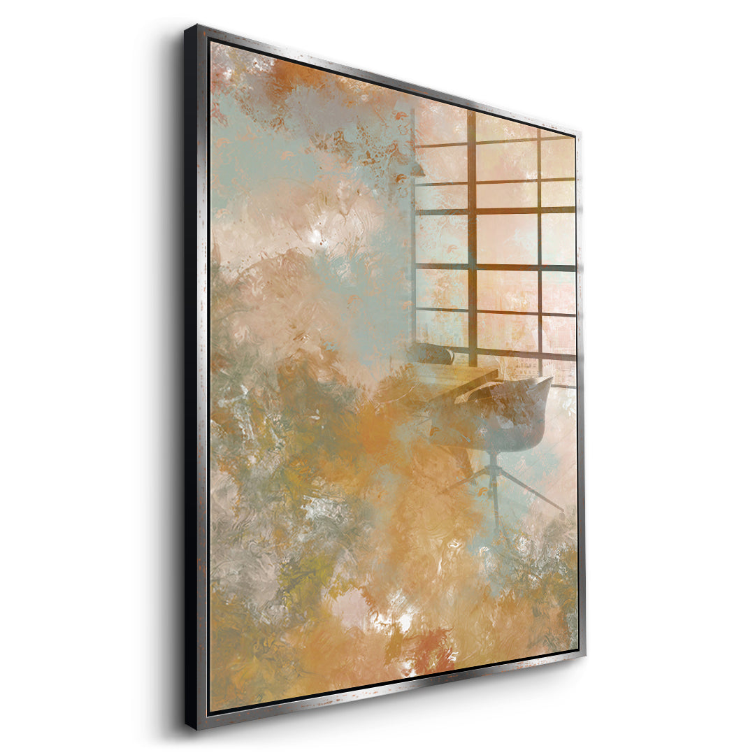 DOTCOMCANVAS A place unspoken Acrylglasbild Seitenansicht silberner Rahmen