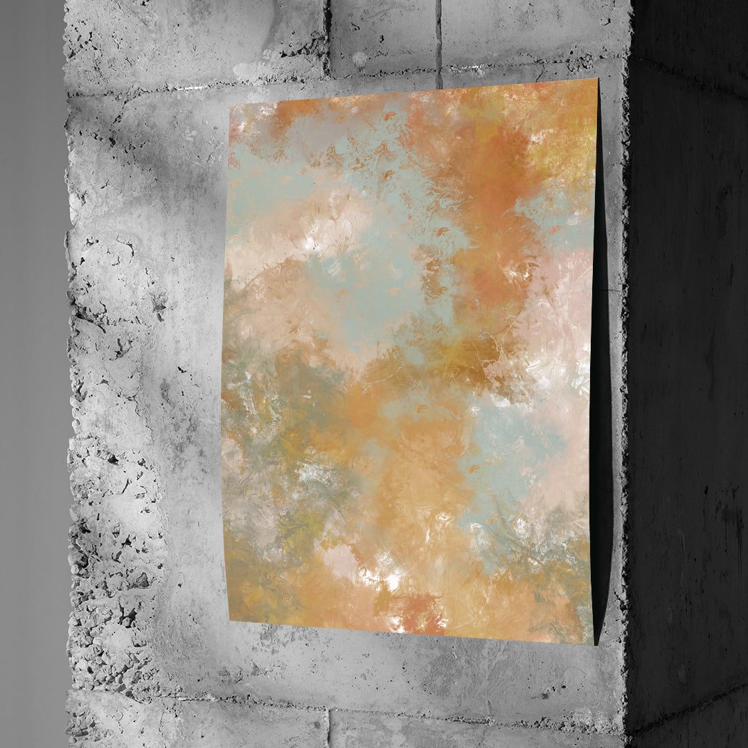 DOTCOMCANVAS A place unspoken Poster an Betonwand