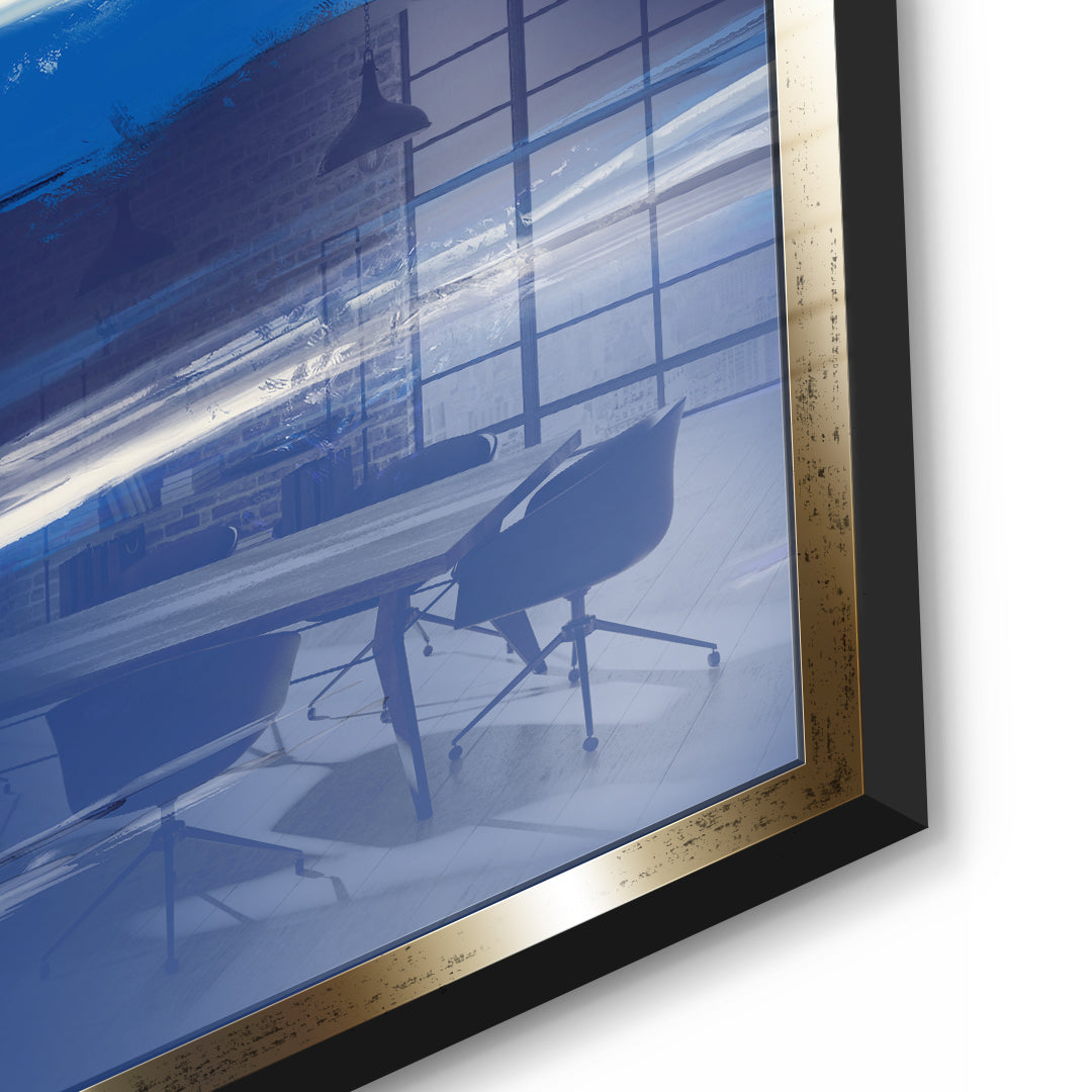 DOTCOMCANVAS As it was enough Acrylglasbild Detailansicht goldener Rahmen
