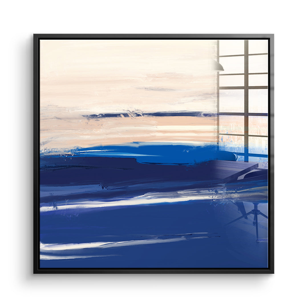 DOTCOMCANVAS As it was enough Acrylglasbild Vorderansicht schwarzer Rahmen
