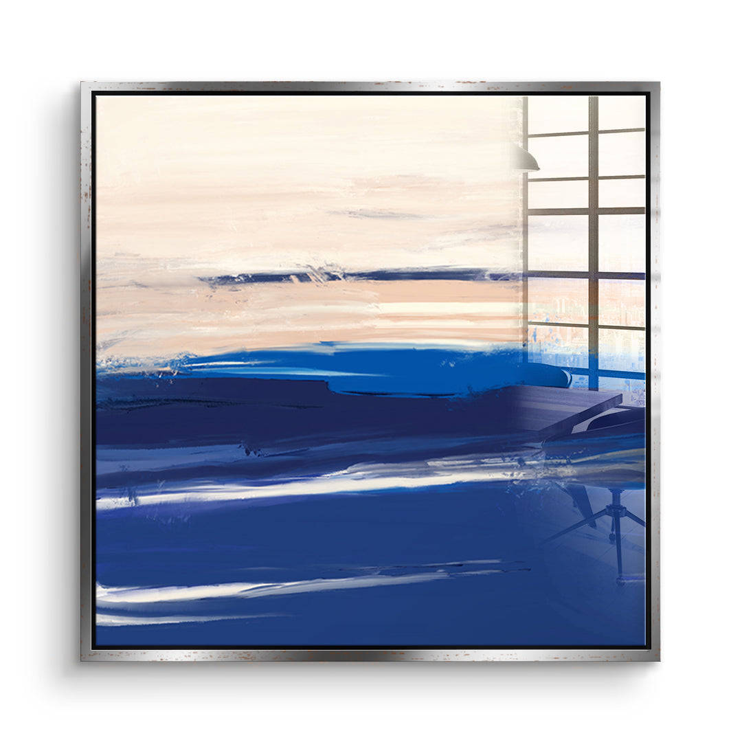 DOTCOMCANVAS As it was enough Acrylglasbild Vorderansicht silberner Rahmen