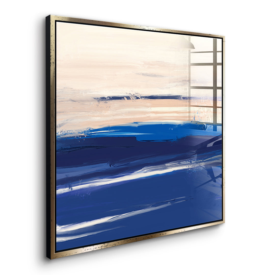 DOTCOMCANVAS As it was enough Acrylglasbild Seitenansicht goldener Rahmen