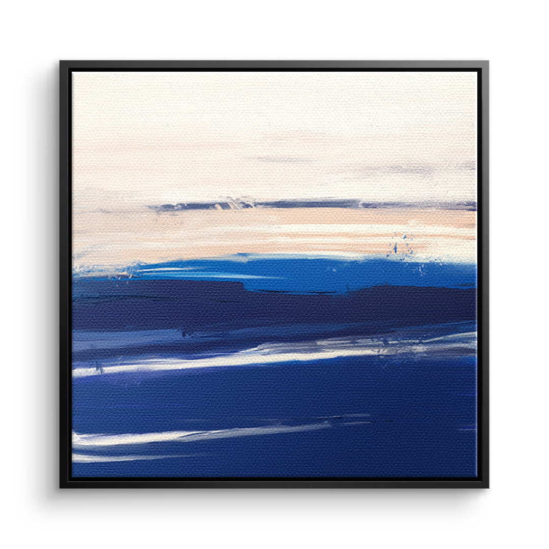 DOTCOMCANVAS As it was enough Leinwandbild Vorderansicht schwarzer Rahmen