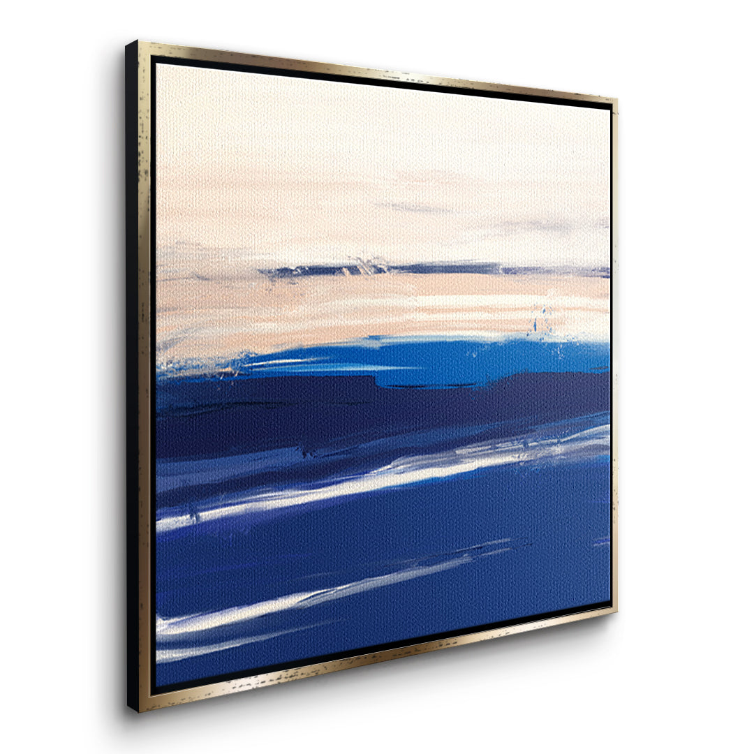 DOTCOMCANVAS As it was enough Leinwandbild Seitenansicht goldener Rahmen
