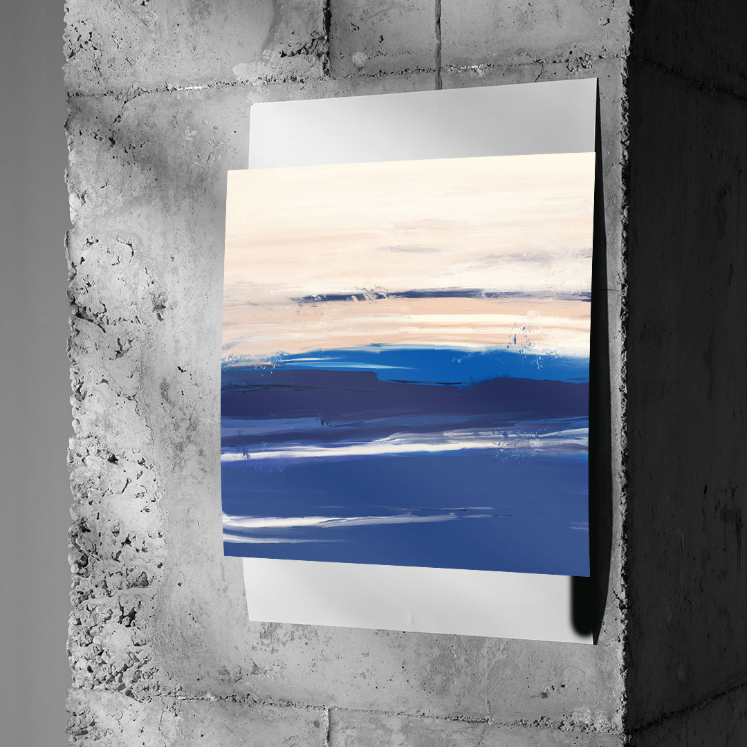 DOTCOMCANVAS As it was enough Poster an Betonwand
