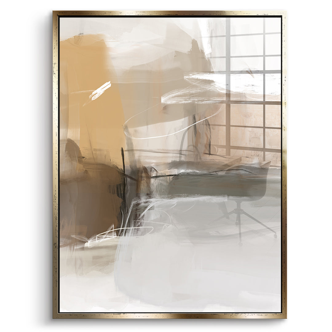 DOTCOMCANVAS Close To My Chest 02 Acrylglasbild Vorderansicht goldener Rahmen