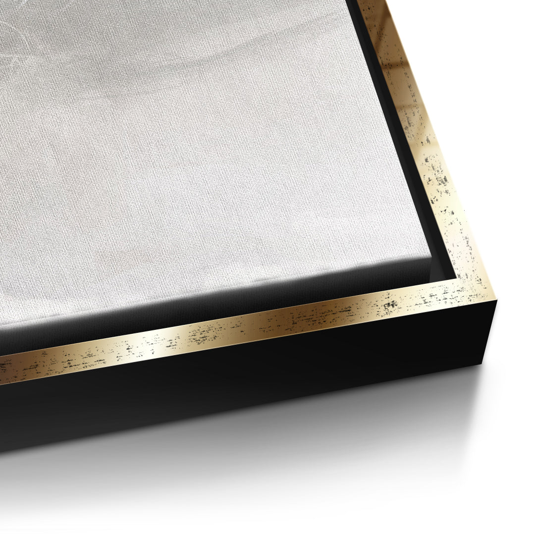 DOTCOMCANVAS Close To My Chest 02 Leinwandbild Detailansicht goldener Rahmen