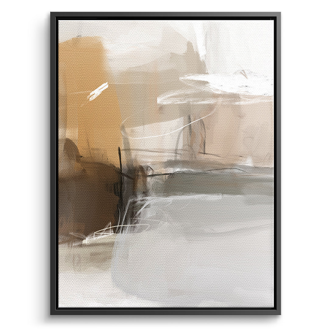 DOTCOMCANVAS Close To My Chest 02 Leinwandbild Vorderansicht schwarzer Rahmen