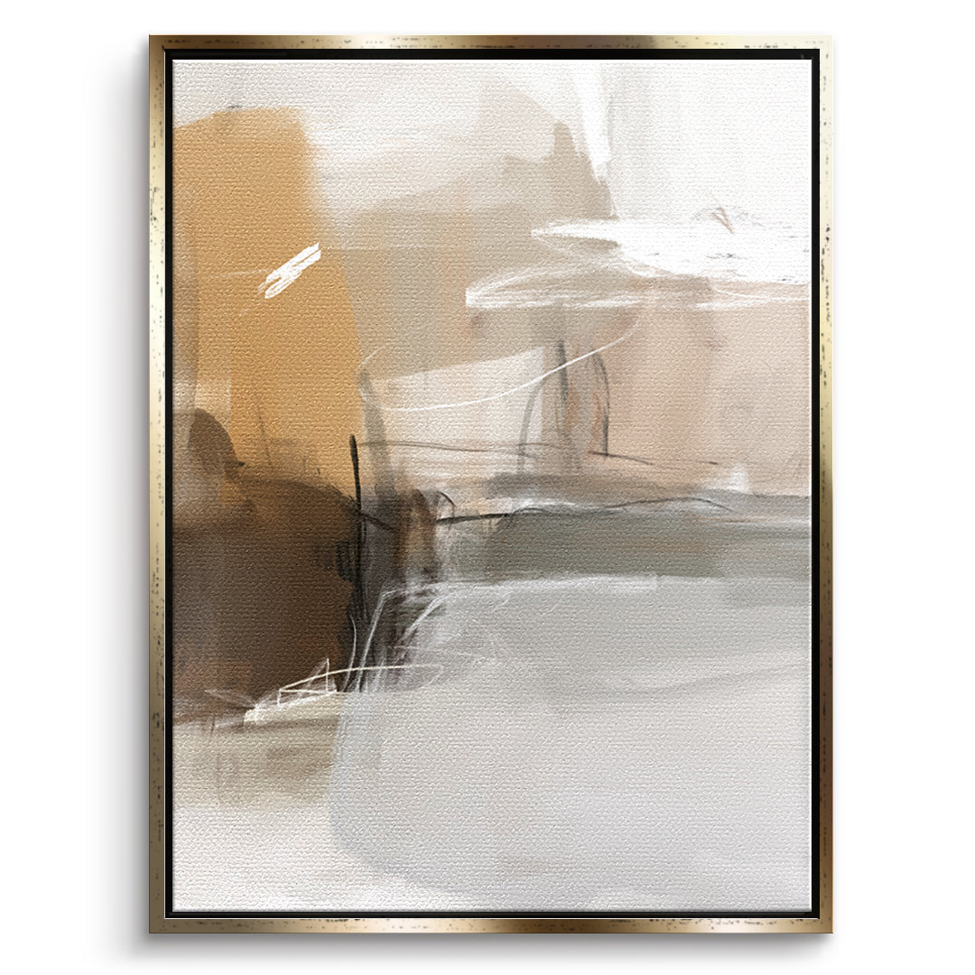 DOTCOMCANVAS Close To My Chest 02 Leinwandbild Vorderansicht goldener Rahmen