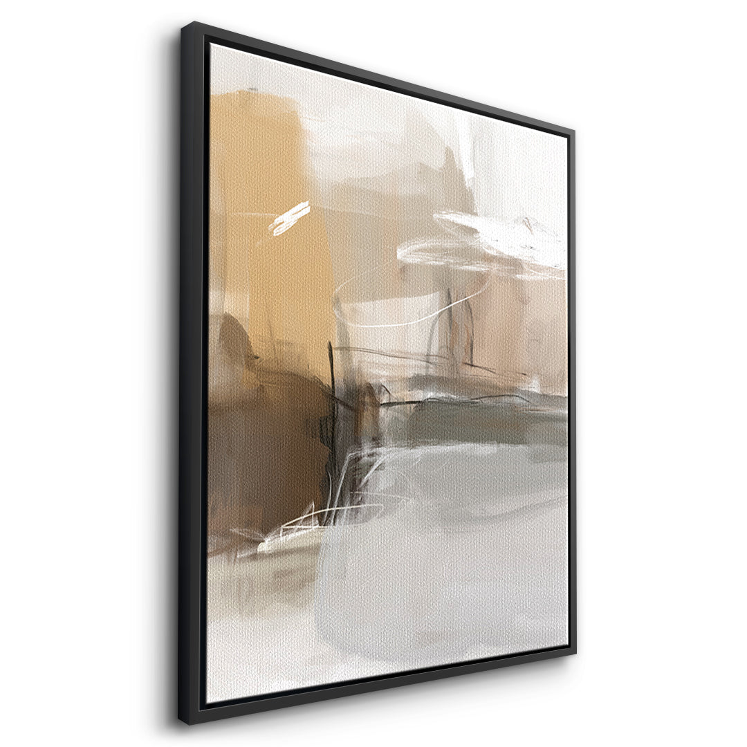 DOTCOMCANVAS Close To My Chest 02 Leinwandbild Seitenansicht schwarzer Rahmen