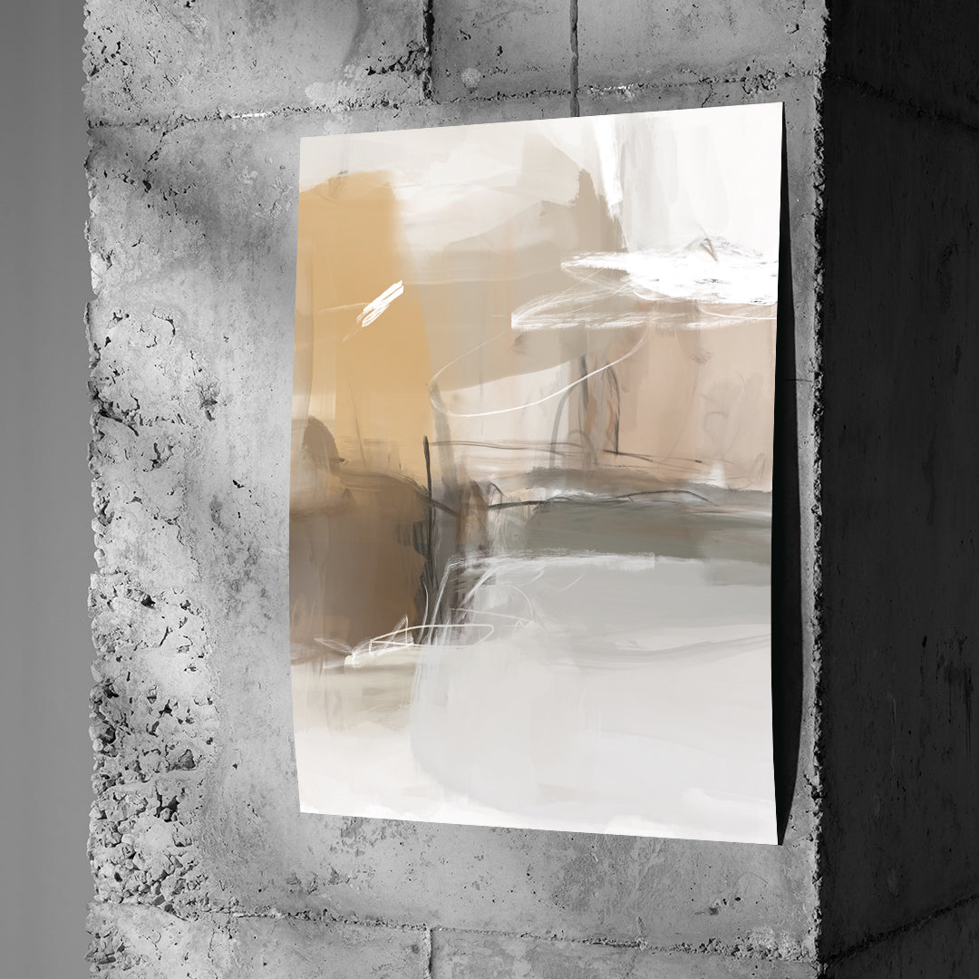DOTCOMCANVAS Close To My Chest 02 Poster an Betonwand