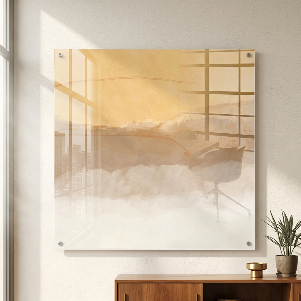 In soft time Acrylglasbild Raum