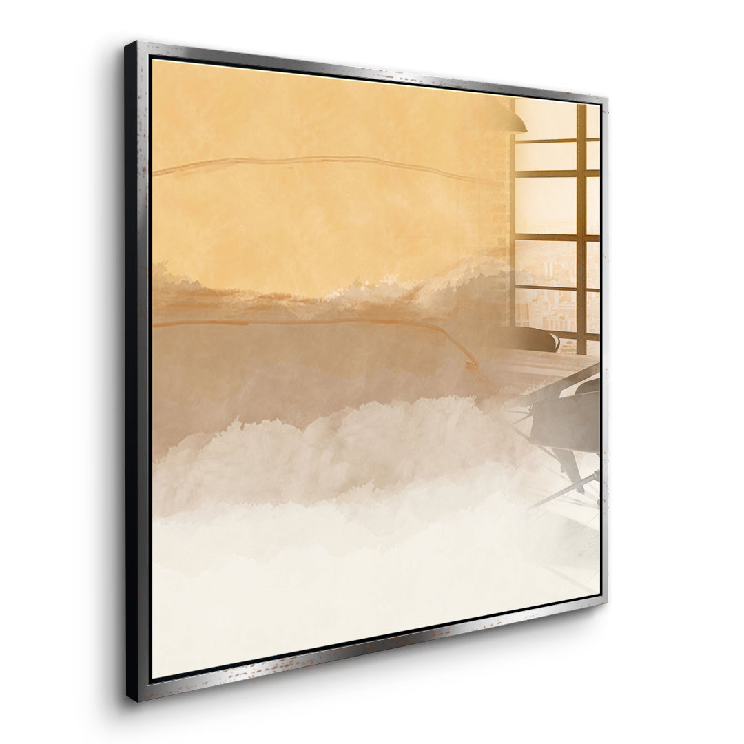 DOTCOMCANVAS In soft time Acrylglasbild Seitenansicht silberner Rahmen