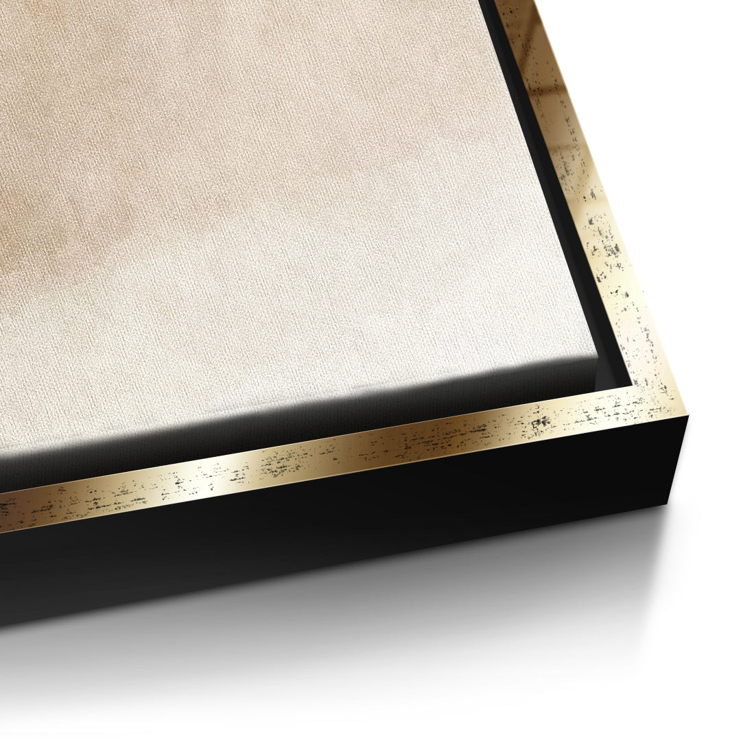 DOTCOMCANVAS In soft time Leinwandbild Detailansicht goldener Rahmen