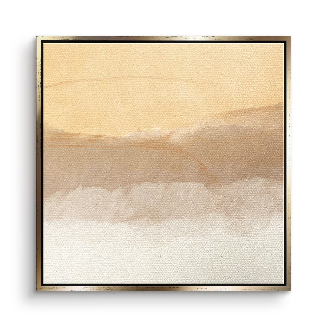 DOTCOMCANVAS In soft time Leinwandbild Vorderansicht goldener Rahmen