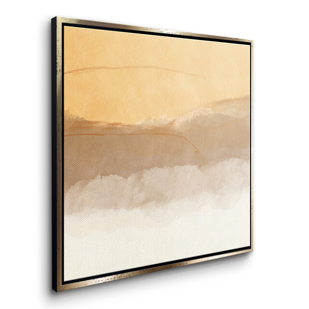 DOTCOMCANVAS In soft time Leinwandbild Seitenansicht goldener Rahmen
