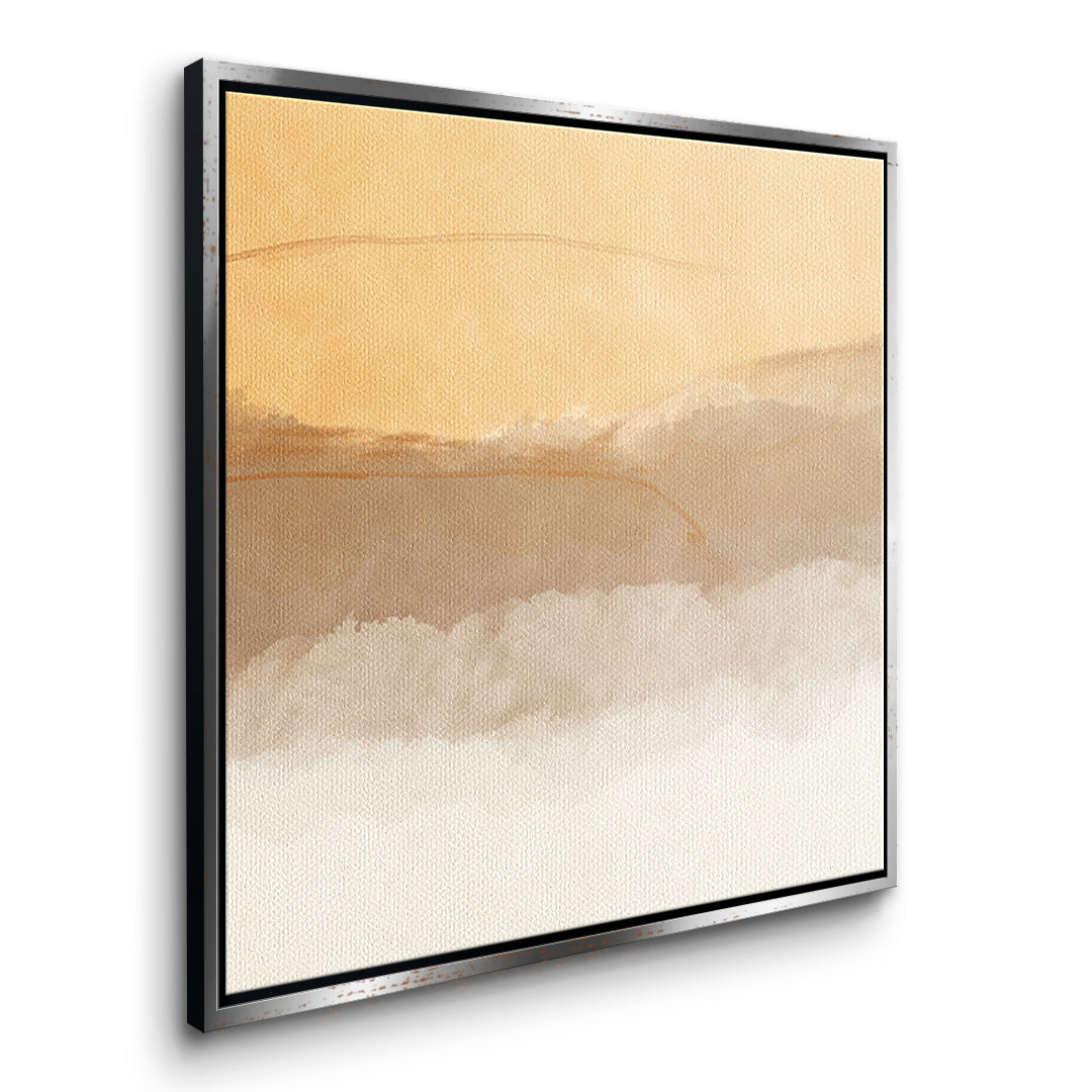DOTCOMCANVAS In soft time Leinwandbild Seitenansicht silberner Rahmen